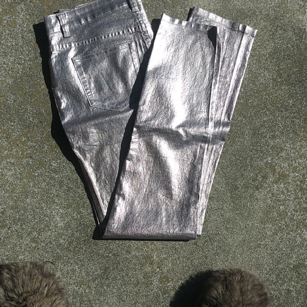 AZI Metallic Stretchy Jeans